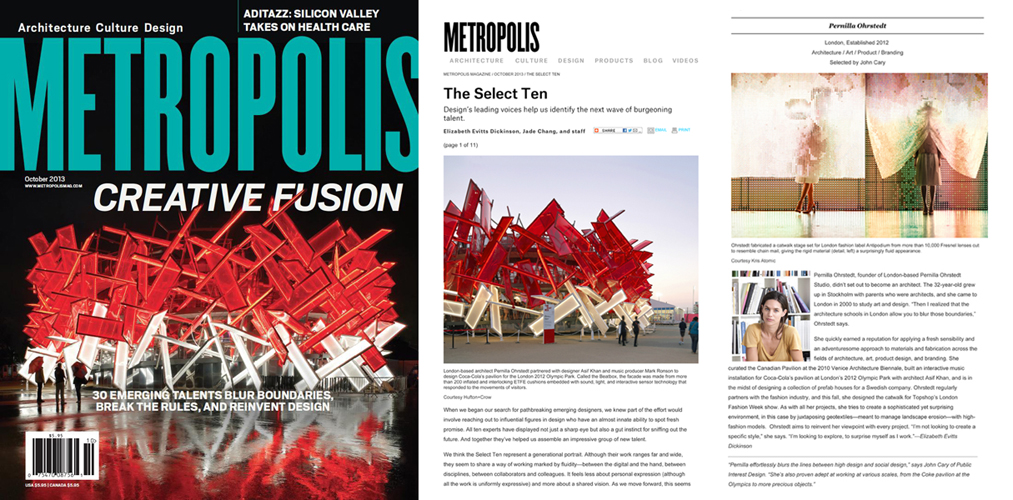 Metropolis Magazine, October 2013